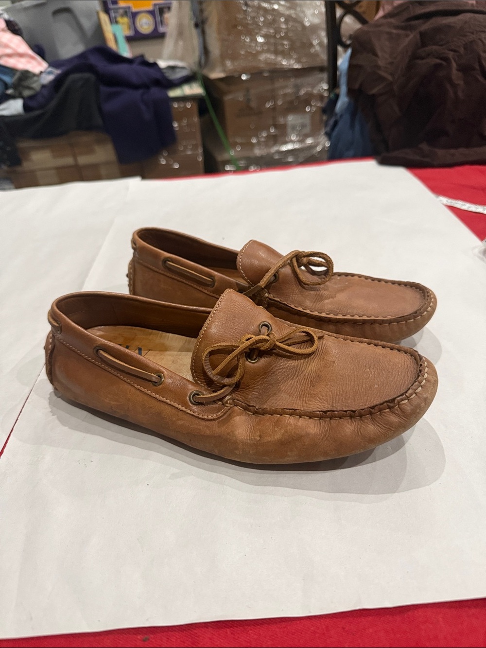 John W. Nordstrom Brown Leather Boat Shoes